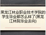 黑龙江林业职业技术学院的学生毕业都怎么样了(黑龙江林院毕业去向)