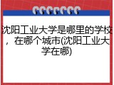 沈阳工业大学是哪里的学校，在哪个城市(沈阳工业大学在哪)