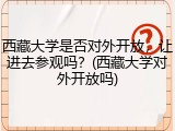 西藏大学是否对外开放，让进去参观吗？(西藏大学对外开放吗)