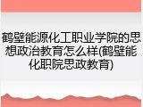 鹤壁能源化工职业学院的思想政治教育怎么样(鹤壁能化职院思政教育)