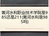 黄河水利职业技术学院是985还是211(黄河水利是985吗)