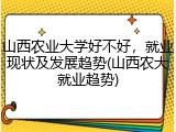 山西农业大学好不好，就业现状及发展趋势(山西农大就业趋势)