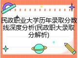 民政职业大学历年录取分数线深度分析(民政职大录取分解析)