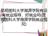 昆明医科大学海源学院有没有就业指导，好就业吗(昆明医科大学海源学院就业情况)