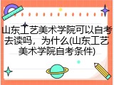 山东工艺美术学院可以自考去读吗，为什么(山东工艺美术学院自考条件)