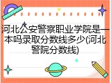 河北公安警察职业学院是一本吗录取分数线多少(河北警院分数线)