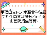 平顶山文化艺术职业学院最新招生简章深度分析(平顶山艺院招生简析)