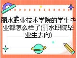 丽水职业技术学院的学生毕业都怎么样了(丽水职院毕业生去向)