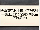 陕西航空职业技术学院毕业一般工资多少钱(陕西航空职院薪资)