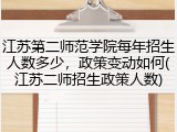 江苏第二师范学院每年招生人数多少，政策变动如何(江苏二师招生政策人数)