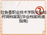 吐鲁番职业技术学院毕业如何调档案呢(毕业档案转递指南)