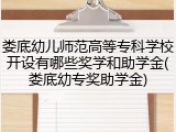 娄底幼儿师范高等专科学校开设有哪些奖学和助学金(娄底幼专奖助学金)