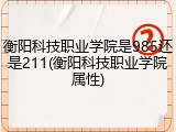 衡阳科技职业学院是985还是211(衡阳科技职业学院属性)