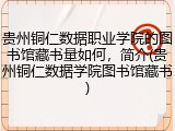贵州铜仁数据职业学院的图书馆藏书量如何，简介(贵州铜仁数据学院图书馆藏书)
