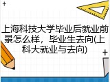上海科技大学毕业后就业前景怎么样，毕业生去向(上科大就业与去向)