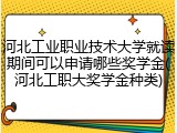 河北工业职业技术大学就读期间可以申请哪些奖学金(河北工职大奖学金种类)