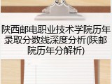 陕西邮电职业技术学院历年录取分数线深度分析(陕邮院历年分解析)