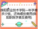 绵阳职业技术学院一年学费多少钱，还有哪些费用(绵阳职院学费及费用)
