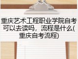 重庆艺术工程职业学院自考可以去读吗，流程是什么(重庆自考流程)