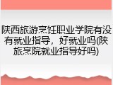陕西旅游烹饪职业学院有没有就业指导，好就业吗(陕旅烹院就业指导好吗)