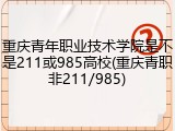 重庆青年职业技术学院是不是211或985高校(重庆青职非211/985)