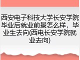 西安电子科技大学长安学院毕业后就业前景怎么样，毕业生去向(西电长安学院就业去向)