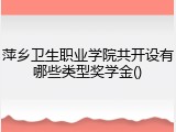 萍乡卫生职业学院共开设有哪些类型奖学金()