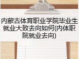 内蒙古体育职业学院毕业生就业大致去向如何(内体职院就业去向)