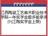 江西陶瓷工艺美术职业技术学院一年奖学金最多能拿多少(江陶奖学金上限)