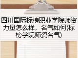 四川国际标榜职业学院师资力量怎么样，名气如何(标榜学院师资名气)