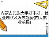 内蒙古民族大学好不好，就业现状及发展趋势(内大就业前景)