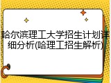 哈尔滨理工大学招生计划详细分析(哈理工招生解析)
