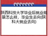 陕西科技大学毕业后就业前景怎么样，毕业生去向(陕科大就业去向)