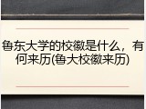 鲁东大学的校徽是什么，有何来历(鲁大校徽来历)