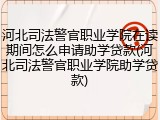 河北司法警官职业学院在读期间怎么申请助学贷款(河北司法警官职业学院助学贷款)
