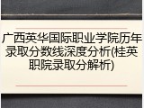 广西英华国际职业学院历年录取分数线深度分析(桂英职院录取分解析)