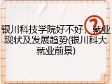 银川科技学院好不好，就业现状及发展趋势(银川科大就业前景)