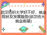 武汉纺织大学好不好，就业现状及发展趋势(武汉纺大就业前景)