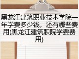 黑龙江建筑职业技术学院一年学费多少钱，还有哪些费用(黑龙江建筑职院学费费用)