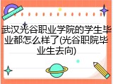 武汉光谷职业学院的学生毕业都怎么样了(光谷职院毕业生去向)