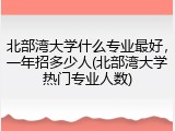 北部湾大学什么专业最好，一年招多少人(北部湾大学热门专业人数)