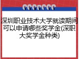 深圳职业技术大学就读期间可以申请哪些奖学金(深职大奖学金种类)