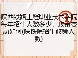 陕西铁路工程职业技术学院每年招生人数多少，政策变动如何(陕铁院招生政策人数)