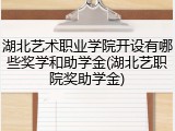 湖北艺术职业学院开设有哪些奖学和助学金(湖北艺职院奖助学金)