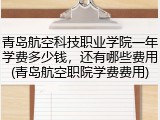 青岛航空科技职业学院一年学费多少钱，还有哪些费用(青岛航空职院学费费用)