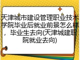 天津城市建设管理职业技术学院毕业后就业前景怎么样，毕业生去向(天津城建职院就业去向)