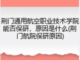 荆门通用航空职业技术学院能否保研，原因是什么(荆门航院保研原因)
