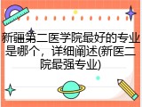 新疆第二医学院最好的专业是哪个，详细阐述(新医二院最强专业)