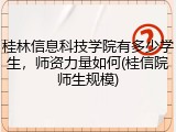 桂林信息科技学院有多少学生，师资力量如何(桂信院师生规模)