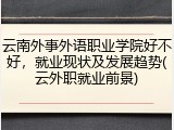 云南外事外语职业学院好不好，就业现状及发展趋势(云外职就业前景)